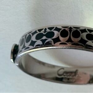 Coach Black and Silver Women's Bracelet